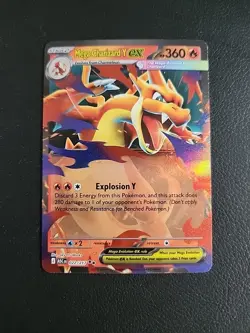 Mega Charizard Y ex - 022/217 - Ascended Heroes Double Rare Pokemon Card - NM - Image 1