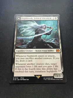 MTG Magic the Gathering: Sephiroth, Fabled SOLDIER (115/772) Final Fantasy - Image 2