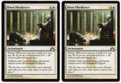 Blind Obedience x2 2x 2013 Gatecrash White Rare Enchantment MTG NM AZ1 - Image 1