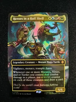 MTG Heroes in a Half Shell Borderless Foil 0006 TMNT TMC NM - Image 1