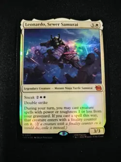 MTG Leonardo, Sewer Samurai Foil 0017 TMNT TMT NM - Image 1