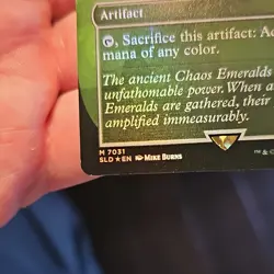 Magic: The Gathering Chaos Emerald Foil Full Art Artifact SLD 7031 English 2025 - Image 5