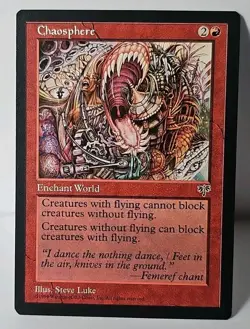 Mtg 🔥🔥 Chaosphere 🔥🔥 Mirage MT/NM 🌟RARE🌟 Vintage Magic The Gathering - Image 1