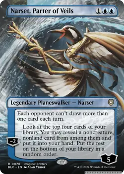 Narset, Parter of Veils (Borderless) [BLC - 76] - NM [Normal] TCG MTG - Image 1