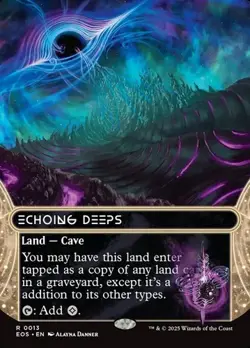 Echoing Deeps (#13) - Extended Art EOS HP MTG - Image 1