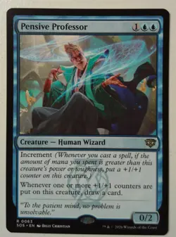 Pensive Professor *Rare* Magic MtG x1 Secrets of Strixhaven - Image 1