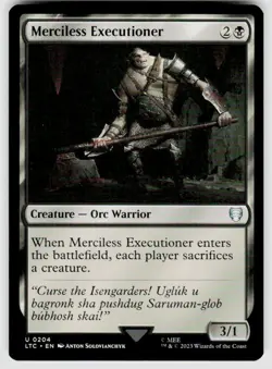 Merciless Executioner - 204 - NM - Commander: The Lord of the Rings - Image 1