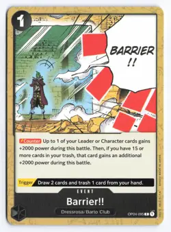 One Piece Card Game - Barrier!! (OP04-095) kingdoms of intrigue - English X4 - Image 1