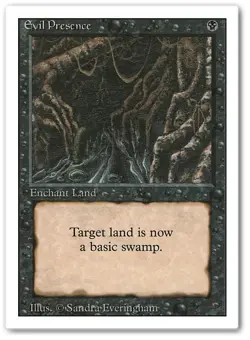 EVIL PRESENCE x4 mtg LP-MP 3rd Edition Revised 4 Unc - Image 1