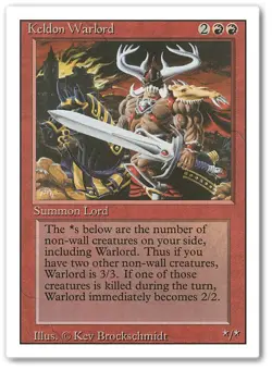 KELDON WARLORD x1 mtg VLP-NM 3rd Edition Revised 1 Unc - Image 1