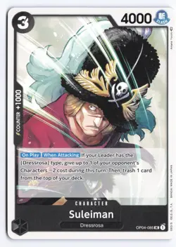 One Piece Card Game - Suleiman (OP04-085) Kingdoms of Intrigue - English X4 - Image 1