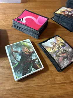 Mtg Magic lot of Sleeves & Deck Boxes Liliana Commander 60 80 100 Angel Flamingo - Image 4