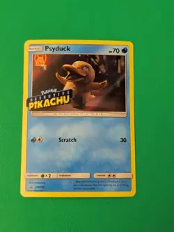 Pokemon TCG Psyduck SM199 Black Star Promo Detective Pikachu Holo - Image 1