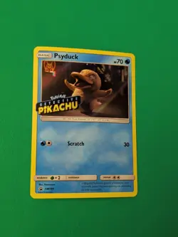 Pokemon TCG Psyduck SM199 Black Star Promo Detective Pikachu Holo - Image 2