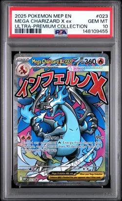 Mega Charizard X EX - Pokemon Mega Evolution Promos #23 PSA 10.0 - Image 1