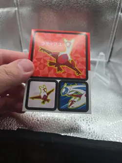 Japanese Pokemon Coris Soda Gum Sticker Sheet Latias Latios Terrakion Legendary - Image 3