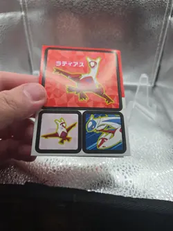 Japanese Pokemon Coris Soda Gum Sticker Sheet Latias Latios Terrakion Legendary - Image 4