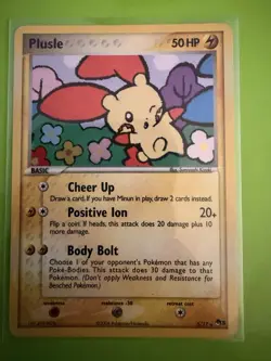 Pokemon Plusle Rare 005/017 POP Series 3 - Image 1
