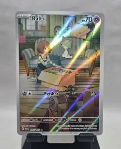 Pokemon Ralts Illustration Rare Holo SV01 Scarlet & Violet 211/198 MINT/NM - Image 3