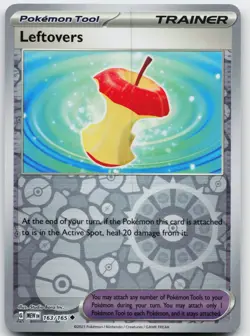 Leftovers 163/165 Uncommon 151 Pokemon Reverse Holo Near Mint - Image 1