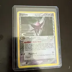 Espeon 4/113 Holo Rare Delta Species Pokemon Card Small Crease Bottom Corner - Image 1