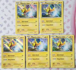 5x Pikachu Libre Holo #30 Pokemon NM/M Pikachu Libre & Suicune Trainer Kit - Image 2