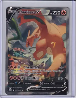 Charizard V (Alternate Full Art) 154/172 Swsh09: Brilliant Stars Holo Pokemon NM - Image 4