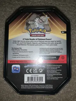 Pokemon TCG: Slaking Triple Whammy Collectors Tin - Factory Sealed - Image 2