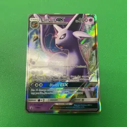 Pokemon TCG Espeon GX SM35 Sun And Moon Black Star Promo LP - Image 1