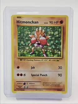 HITMONCHAN 2016 POKEMON XY EVOLUTIONS RARE HOLO 62/108 Q1048 - Image 1