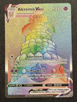 Pokemon TCG Alcremie VMAX Shining Fates 073/072 Holo Secret Rare-NM - Image 1