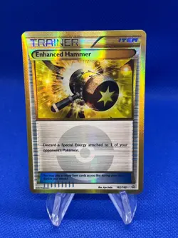 Pokemon XY Primal Clash Enhanced Hammer 162/160 Gold Secret Rare DMG/Creased - Image 1