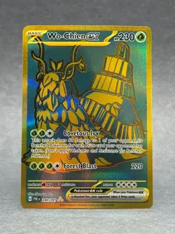 Pokemon - 240/091 Wo-Chien ex SV Paldean Fates Gold Hyper Rare Holo NM TCG - Image 1