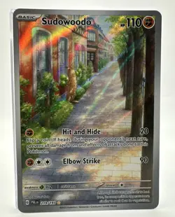 Pokemon Sudowoodo Illustration Rare Holo 219/193 Sv02: Paldea Evolved - Image 1