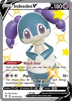 Indeedee V (#SV114/SV122) - Holofoi SWSH - Shining Fates: Shiny Vault LP Pokemon - Image 1