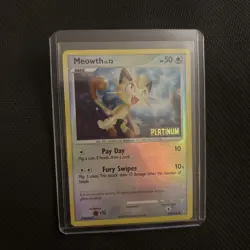 Pokemon Meowth 106/146 Platinum Burger King Promo TCG 2008 - Image 1
