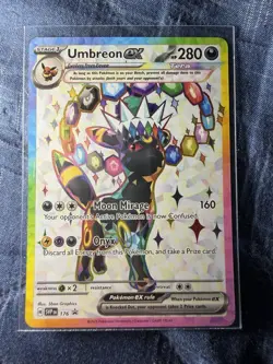 Umbreon EX 176 Promo Pokemon Prismatic Figure Collection PSA contender - Image 1