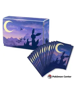 NEW - Pokemon TCG - Eevee & Umbreon Twilight Double Deck Box and 65 Card Sleeves - Image 1