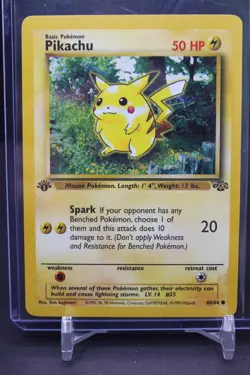 Pikachu 60/64 1st edition Jungle 1999 Pokemon - Image 1