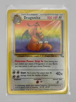 1999 Pokemon TCG Dragonite 19/62 1st Edition Fossil - Image 1