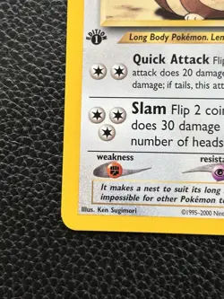 Furret - Pokemon Neo Genesis First 1st Edition #35 - Uncommon - Image 5