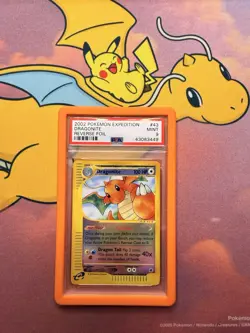 Pokemon TCG Dragonite Reverse Holo Rare 43/165 Expedition Base Set PSA 9 - Image 1