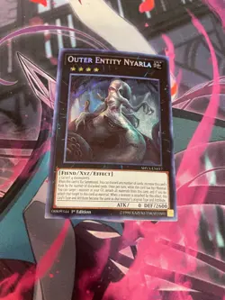 YUGIOH - OUTER ENTITY NYARLA - SECRET RARE - SHVA - 1ST ED - NM - Image 1