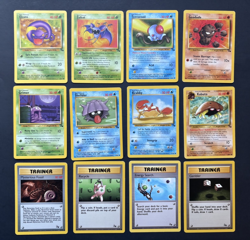 Pokemon TCG - Fossil Set - 12 card Lot #19 - Common / Trainer - WOTC Vintage MP - Image 1