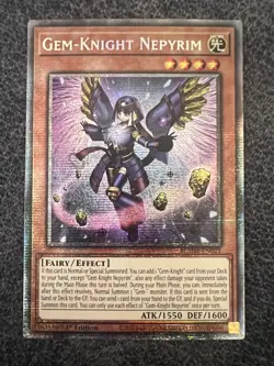 Yugioh Gem-Knight Nepyrim BLMM-EN021 Starlight Rare 1st Edition NM - Image 1