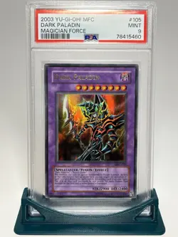 Yu-Gi-Oh Dark Paladin Ultra Rare 2003 Magician Force MFC-105 PSA 9 Mint - Image 1