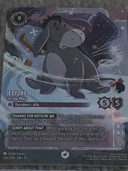 Disney Lorcana - Winterspell: Eeyore - In the Way (Enchanted) 226/204 - Image 1