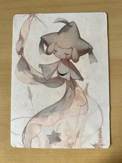 Japanese ART STYLE Jirachi Fan Full Art Pokemon Custom Card/perfect bookmark - Image 3