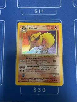 Pokemon TCG Flareon Jungle 3/64 Holo Unlimited Holo Rare - Image 1