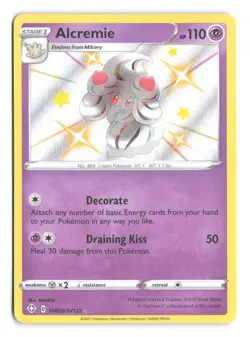 Alcremie SV058/SV122 Shining Fates Shiny Vault NM Shiny Holo Rare Pokemon Card - Image 1